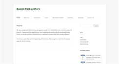 Desktop Screenshot of buscotparkarchers.org.uk