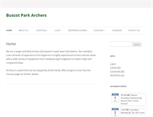 Tablet Screenshot of buscotparkarchers.org.uk